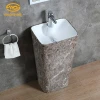 New model single hole ceramic any Color bathroom stand freestanding wash basin