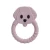 Import new natural rubber animal puppy ring shape baby teether food grade silicone modern baby water teether from China