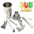 Import New product bar tools stainless steel cocktail shaker set 5pcs wine boston cocktail shaker from China