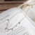 Import New Trendy Simple Star Coin Knot Zircon Gold Plated Beaded Jewelry Necklace Designs Women,Custom Pearl Necklace from China
