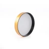 New type brushed gold aluminum lid metal screw cap for cosmetic package