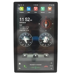 Newnavi vertical tesla screen car radio android 9.0 car multimedia system 12.8 inch car dvd player for universal