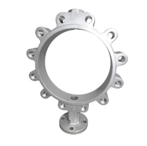 OEM casting ductile iron Butterfly valve body, irrigation valve parts, parts of a valve