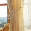 OEM custom logo design curtain fabric foreign trade cross-border beige bohemian cotton lace curtain crochet gauze curtain