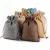 Import OEM eco friendly burlap drawstring wine bottle bag jute cosmetic bag from China