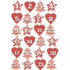 OEM Labels Merry Christmas Advent Calendar Number Paper Sticker Cookie Candy Seal Stickers Xmas Decoration DIY Packing Labels