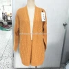 OEM ODM Factory Custom Cable Knit Orange Winter Cardigan Sweaters