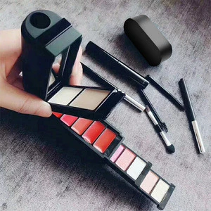 OEM/ODM Magic mirror makeup box makeup set female multi-layer portable folding multi-function cosmetic sets