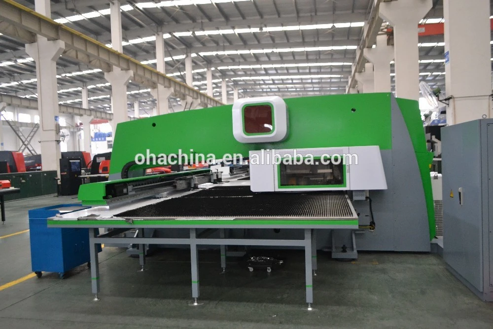 OHA High Quality MT300E Series CNC Turret Punch Press, High Setting CNC Turret Punch Press Tooling, Hydraulic Hole Punching
