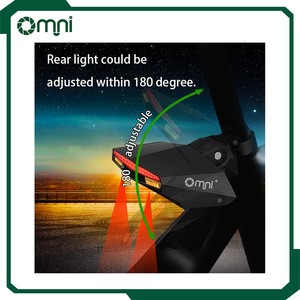 Omni bike accessories Remote control bicycle light led c1smart bicycle wireless turn light Rear light