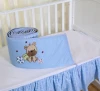 on sale bumpers and crib skirt bule sport