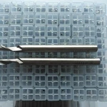 One flute spiral milling cutters bits corner cleaning tools