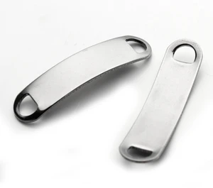 Online Wholesale Curved Id High Polished Stainless Steel Blank Bar for Bracelet
