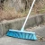 Optional length flexible plastic 47cm soft blue Industrial cleaning floor Scrub Brush with handle