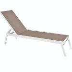 Outdoor KD Aluminum Relax Garden Chaise Lounge Chair