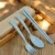 Import Outdoor picnic portable flattware set wheat straw flatware with case from China