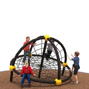 Outdoor playground theme park steel rope fitness climbing net