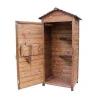 Outdoor solid wood storage cabinet Garden garden tool cabinet Waterproof and sunscreen cabinet