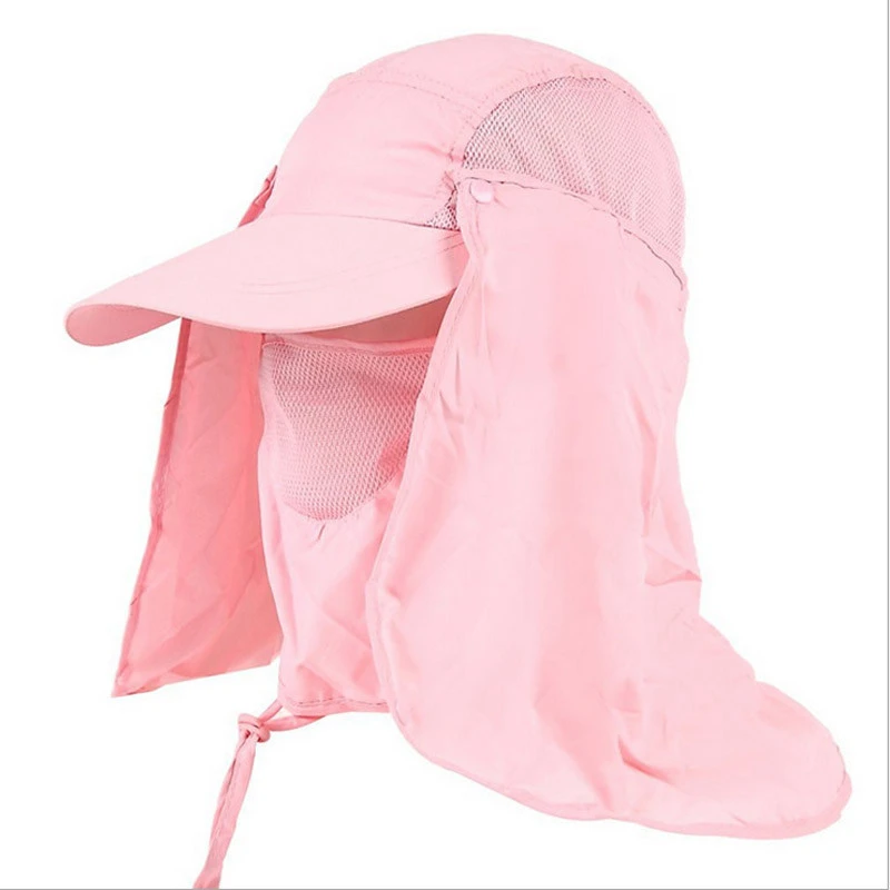Outdoor Sport Hiking Visor Hat UV Protection Face Neck Cover Fishing Sun Protect Cap Best Quality