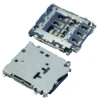 PCB Mounted SMT Push Pull Tray Hinge Nano Sim Card Connector