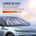 PE Bubble Foldable Car Sun Shades Front Custom Printing Car Sunshade Windscreen Car Umbrella Windshield Sun Reflector Sunshade