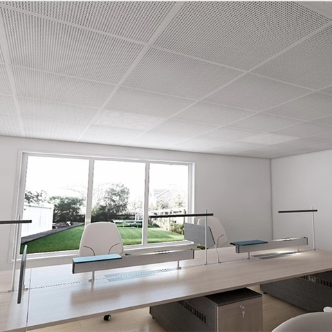 perforated metal suspended ceiling tiles custom color aluminum false ceiling 60x60