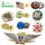 Import Personalized custom 3D embossed secret service security sheriff officer metal badge eagle sliver gold brass badges manufacturer from China