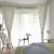 Import Plain Linen Fabric Ready Made White Sheer Bedroom Curtain White from China