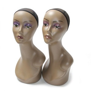 Plastic Female Make Up Mannequin Head Jewelry/Cap/Wig Display Head