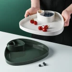Plastic food tray containers kitchen fruit plates Minimalist art serving tray