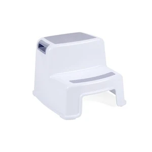 Plastic non-slip silicon dual height step stool foot stool for kids