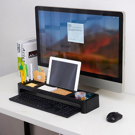 Buy Plastic Office Table Computer Keyboard Rack Organizer Desktop ...