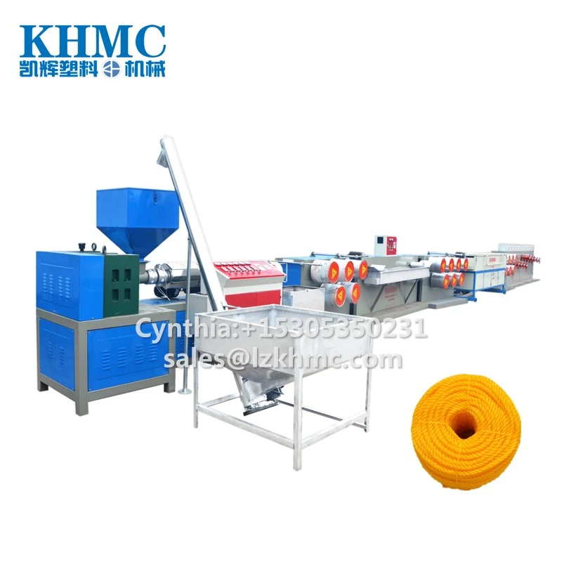 Plastic PP Yarn Extruder for fishing Rope and twine