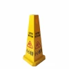 Plastic PP yellow Portable Wet Floor Warning Board Traffic square Cone Signs No Parking Sign