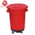 Import plastic round american  style trash can garbage dustbin dolly with lid from China