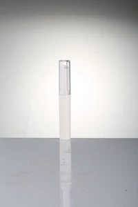 Plastic slim lipstick tube, white lipstick pen/