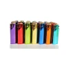 Plastic windproof refillable lighter with personal logo