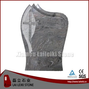 Polished Cross Paradiso Granite Tombstone And Monument