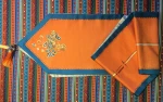 Polyester Festival Printed Table Runners Heat-Resistant Flower Table Runner  Table Runner With High Quality