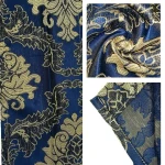 100% Polyester Jacquard Fabric Floral Design Home Decor blackout Curtain Upholstery Living Room Woven Technique Plain
