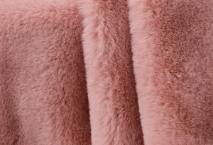 polyester knitting blanket ladies fur slides and rabbit fur slippers fabric