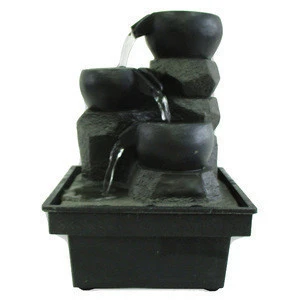 Polyresin craft and gift mini electric tabletop fountain