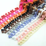 Pom Pom Lace Trim Ball 10mm MINI Pearl Pompom Fringe Ribbon Sewing Lace Knitted Fabric Handmade Craft Accessories P08