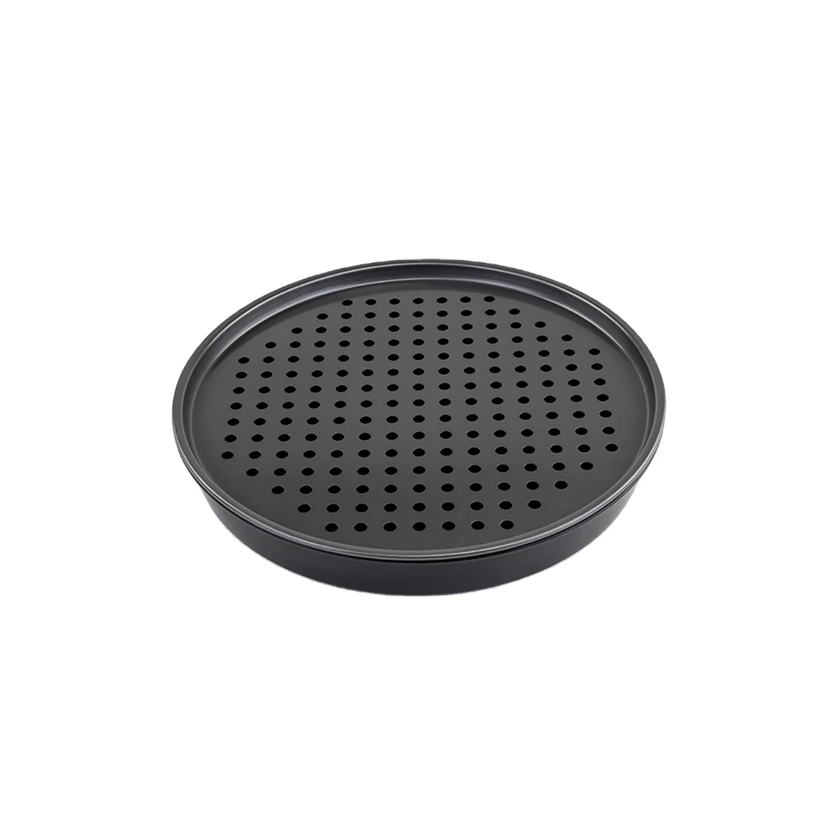 Popular Non-stick Coated Pizza Pan with Net Pizza Screen Mesh Tray Cookware