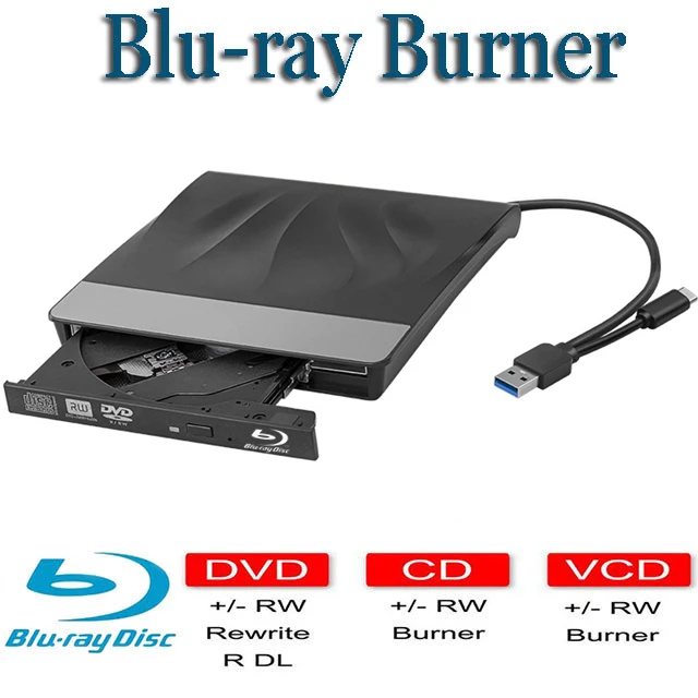 portable blu ray Burner  USB 3.0 DVD players External blu ray Writer  dvd drive  usb blu ray player BD