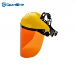 Portable Construction industry Head-mounted  PMMA  material protective  face shield