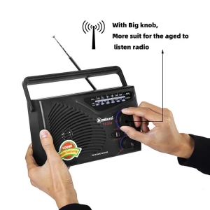Portable FM/AM Sound Complete Weather Bands Receive Home Radio