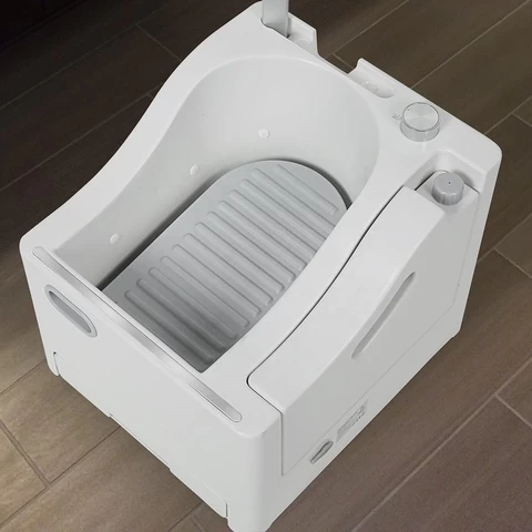 Portable muslim Wudu washer, washing foot, hands and face in one machine SASO COC Patented product