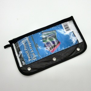 Portable Reusable Factory Price 3 Ring Binder PVC Pencil Pouch Pencil Bag Stationery Bag