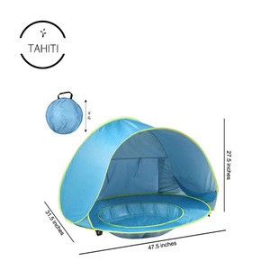 Portable Toys Outdoor Fun Camping Sunshade Foldable Pop up Sun Canopy Shelter  with Pool UV Protection Baby camp Beach Tent